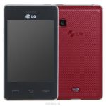 Мобильный телефон LG T375 черно-красный моноблок 2Sim 3.2" WiFi BT 
