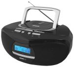 Аудиомагнитола BBK BX102U черный с серебром