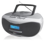 Аудиомагнитола BBK BX102U серебристо-черный